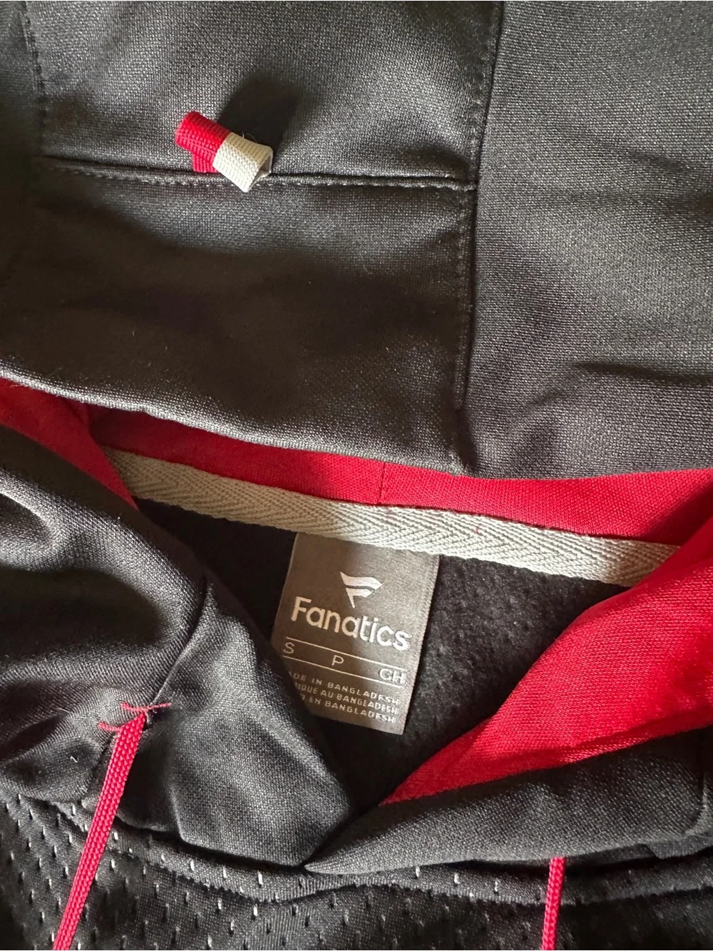 Atlanta Falcons Black Pullover Hoodie with Red Accents small
